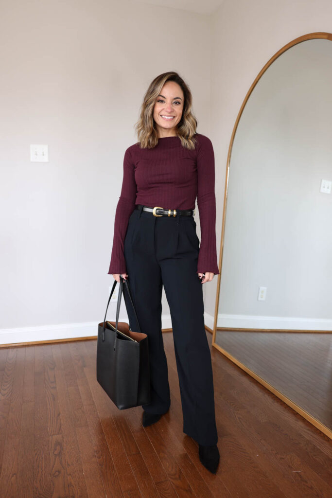 Petite-friendly outfit ideas for work | winter outfits for work | petite fashion | outfits for work with boots