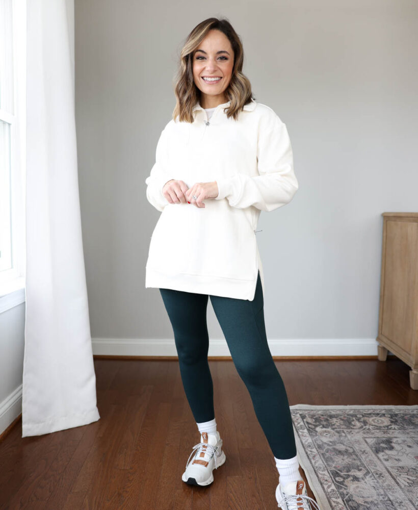 Petite-friendly winter activewear via pumps and push-ups blog | petite fashion | winter activewear | fleece leggings for petites