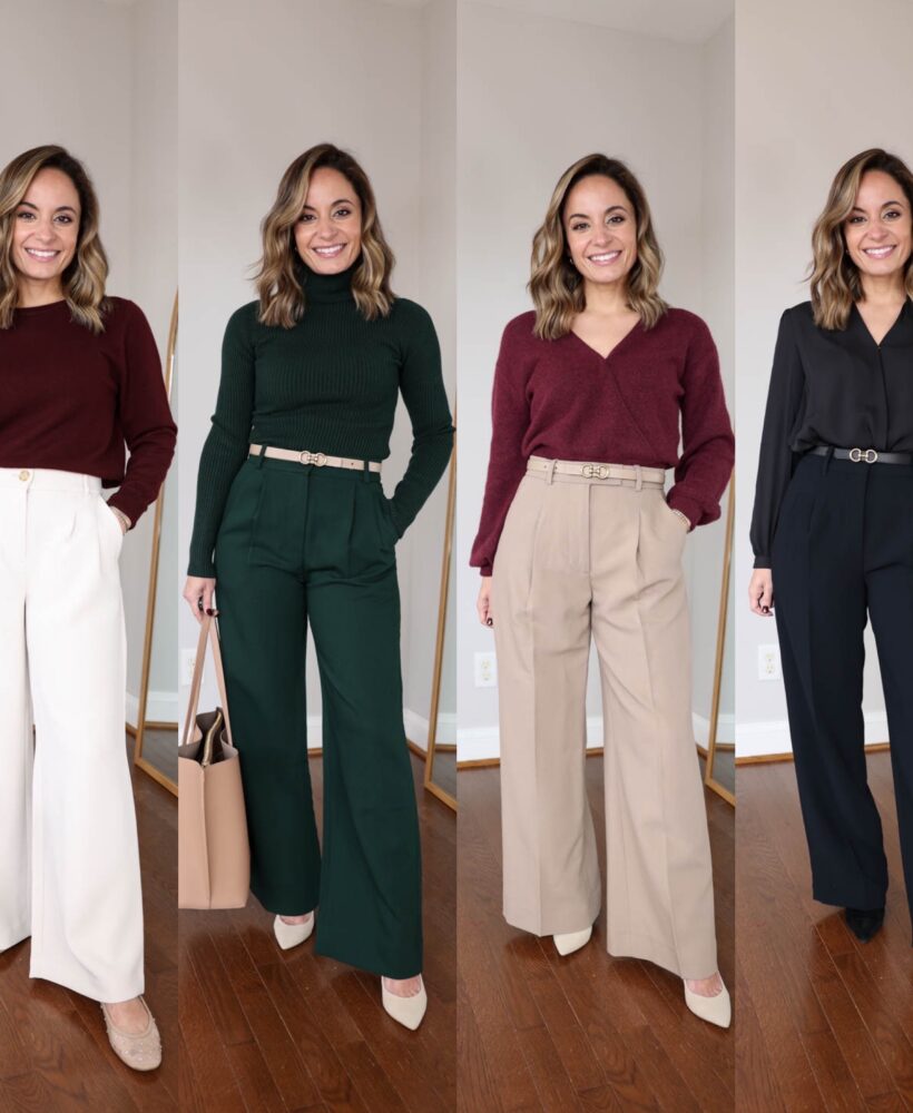 Petite-friendly wide-leg trousers review | petite pants | no hem pants | outfits for work