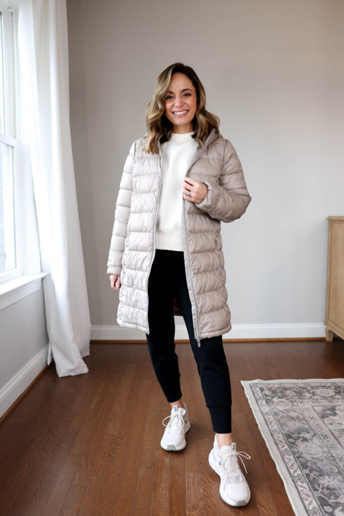 My most worn activewear of 2024 via pumps and push-ups blog | winter activewear | joggers outfits | petite style | petite fashion | activewear outfits