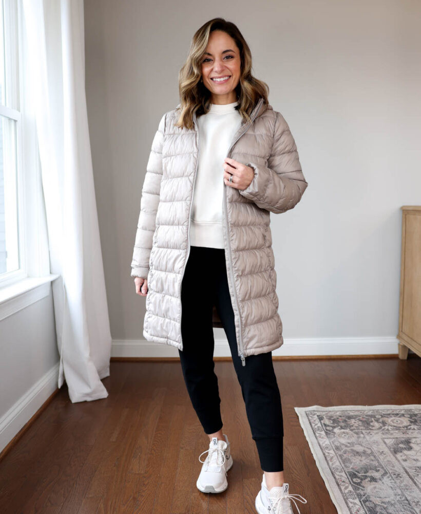 My most worn activewear of 2024 via pumps and push-ups blog | winter activewear | joggers outfits | petite style | petite fashion | activewear outfits