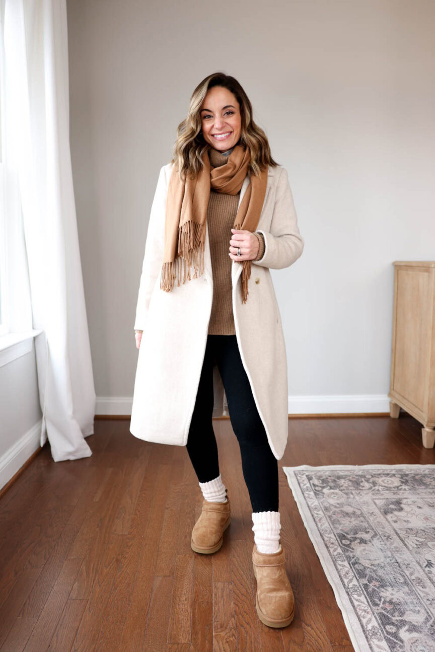 My most worn winter favorites via pumps and push-ups blog | winter outfits | petite fashion | UGG Mini Boots outfits | warm winter outfits