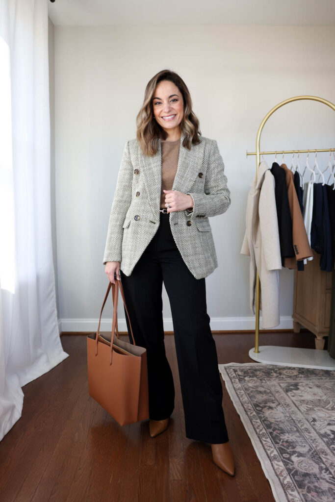 2025 Winter Capsule Wardrobe for work | workwear capsule wardrobe | petite fashion | outfits for work | winter outfits for work 