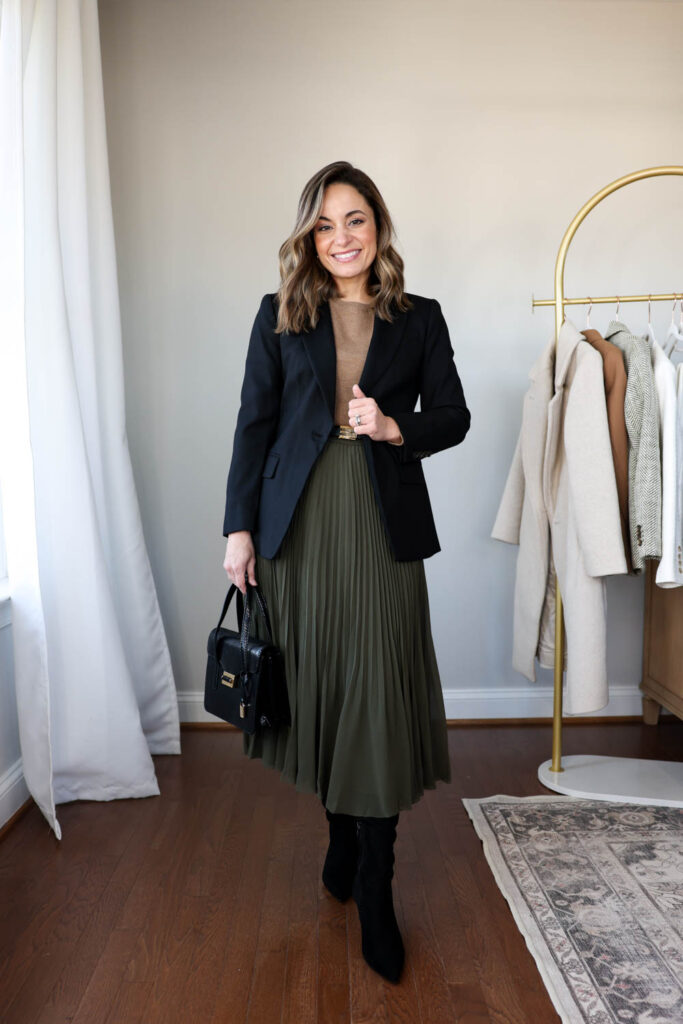 2025 Winter Capsule Wardrobe for work | workwear capsule wardrobe | petite fashion | outfits for work | winter outfits for work 