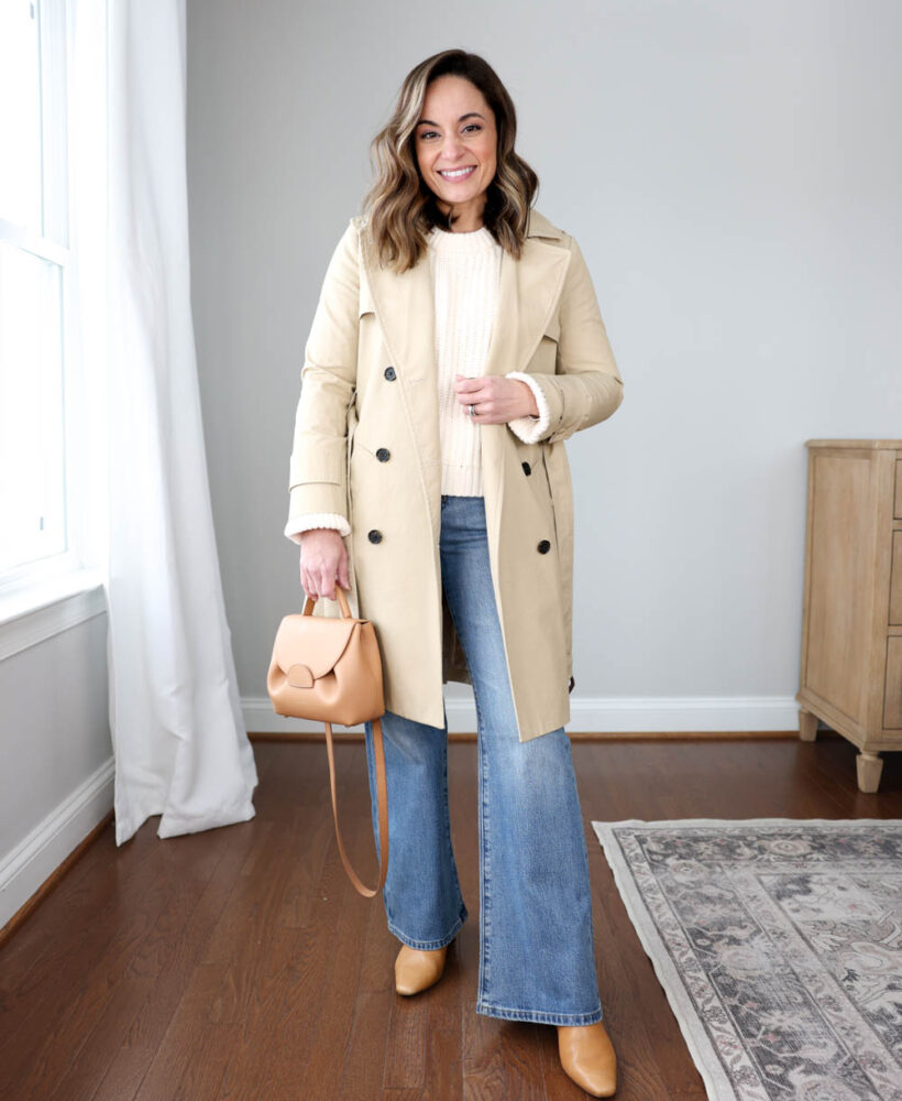 Winter outfits with flare jeans via pumps and push-ups blog | petite-friendly flare jeans | petite style | winter outfits | petite fashion