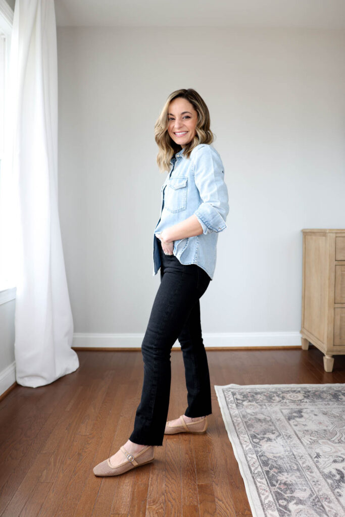 Petite jeans review from Gap via pumps and push-ups blog | mid rise jeans for petites | gap jeans review | vintage slim jeans