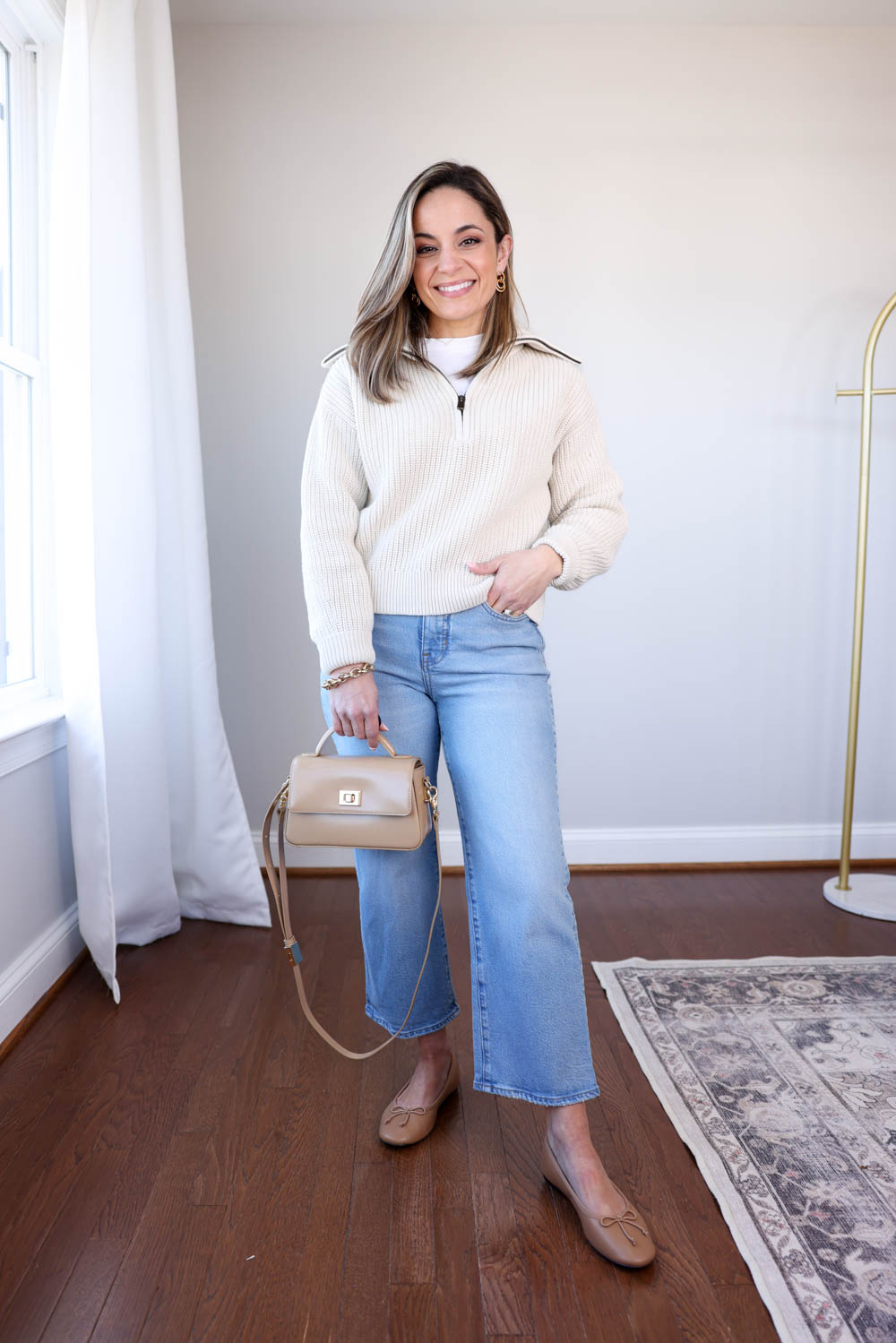 Spring transitional outfits via pumps and push-ups blog | petite style | spring outfits | outfits for winter to spring | transitional outfits 