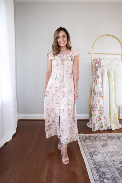 Petite review of Petal and Pup dresses via pumps and push-ups blog | spring and summer dresses | Mother's Day dress | summer party dress