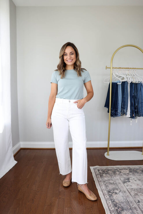 Madewell Pieced Barrel Jeans | petite barrel jeans | petite shopping guide | petite jeans guide