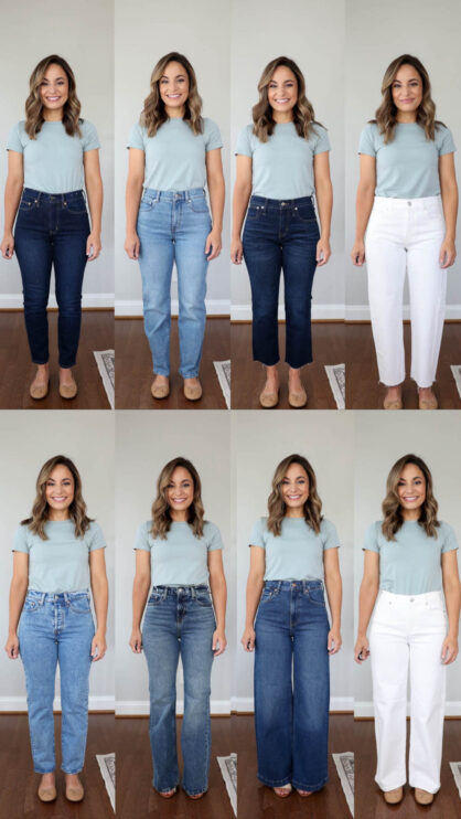 The ultimate denim shopping guide for petites | where to buy petite jeans | what measurements to know | what length should certain style be | petite jeans