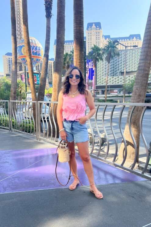 Vegas outfit idea via petite style blogger Brooke of Pumps and Push-Ups
