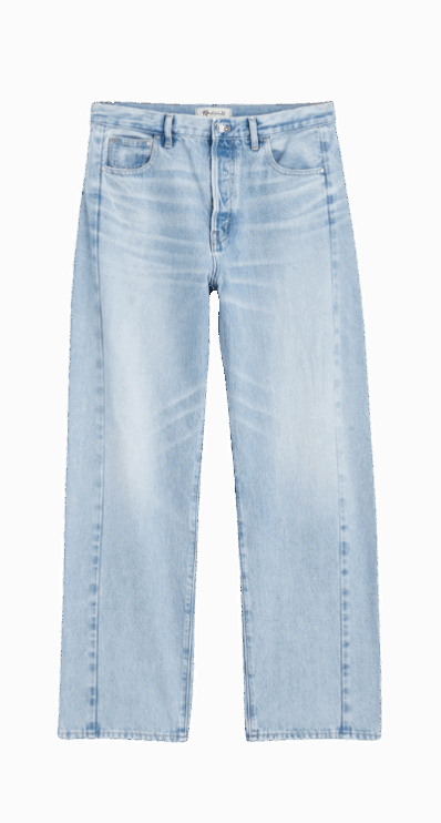 petite-barrel jeans from Madewell via Pumps and Push-Ups blog