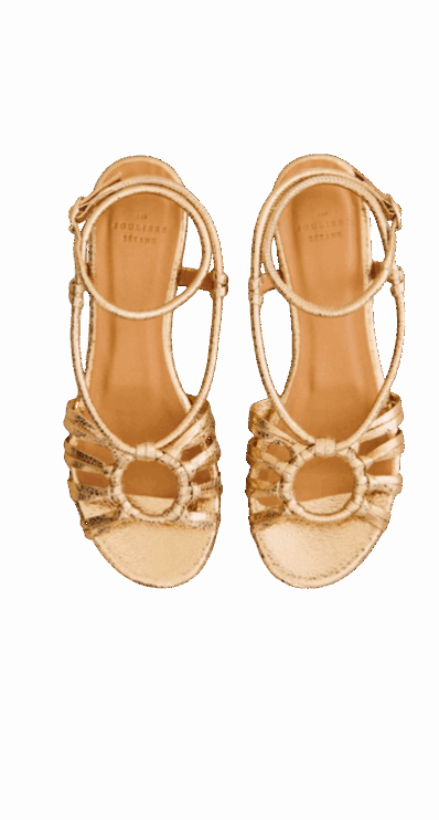 Gold Gloria Sandals from Sezane