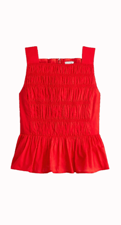 Petite-friendly finds from Brooke Anderson | J.Crew Factory Smocked Top