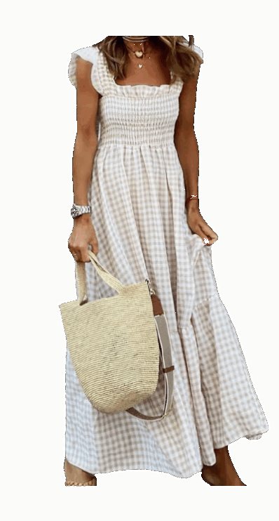 Gingham maxi dress from Amazon