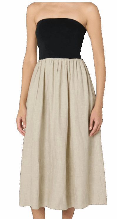 The drop two tone dress