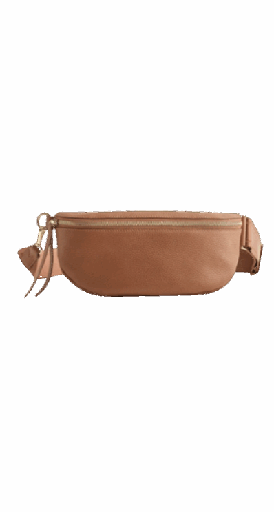 Quince leather sling bag