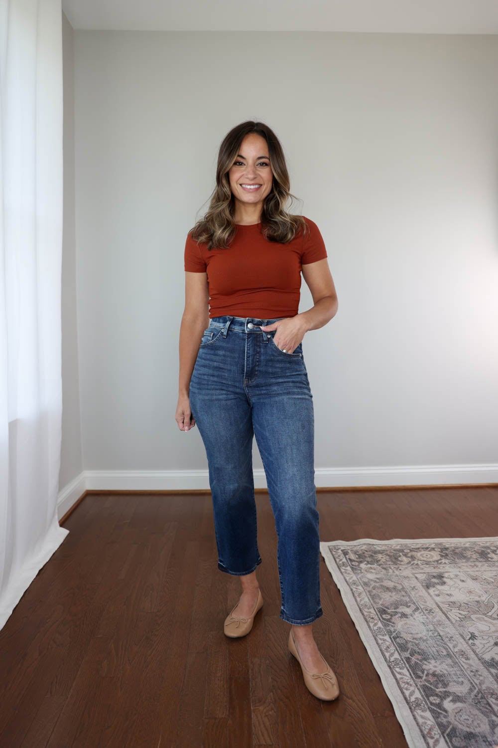 A review of jeans from Express by petite style blogger Brooke of Pumps and Push-Ups | petite jeans review | petite style 