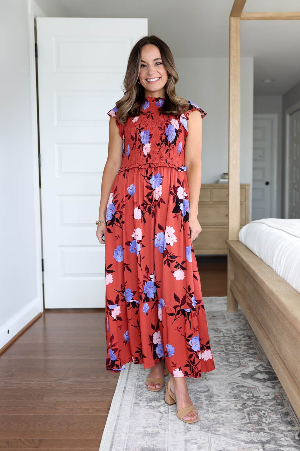 A petite-friendly fall dress from Walmart via Brooke of Pumps and Push-Ups | petite dresses | fall dresses | petite fashion 