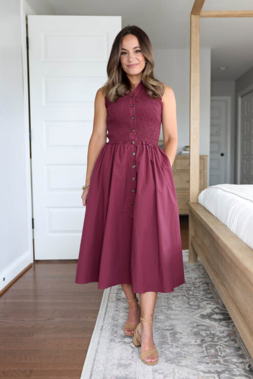 Petite-friendly dresses for fall transitional weather | fall dresses | fall family photo dresses
