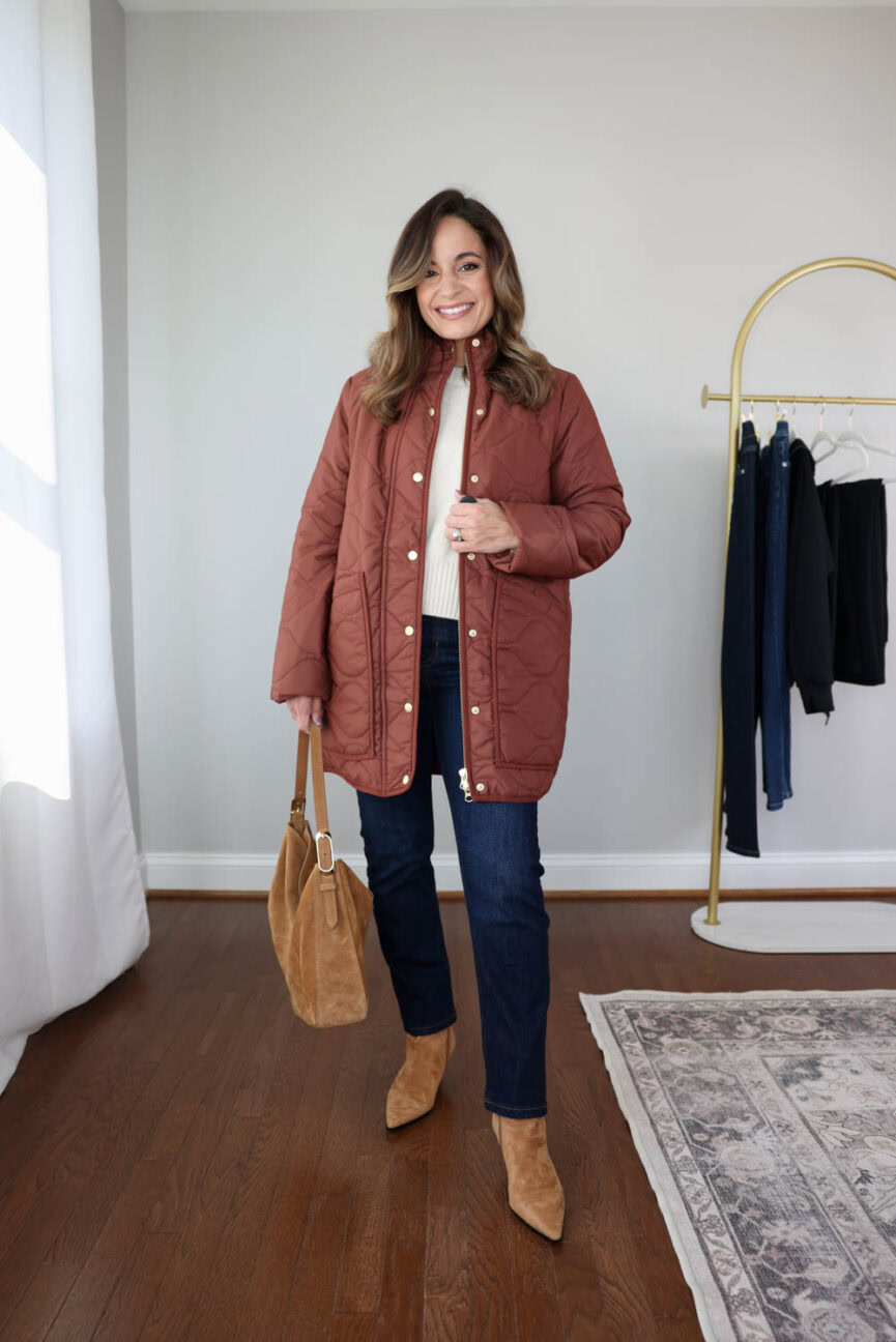 Brooke of Pumps and Push-Ups shares three petite-friendly coats for fall and winter—lightweight puffers, classic wool styles, and long trenches. Stylish options that actually fit petites.
