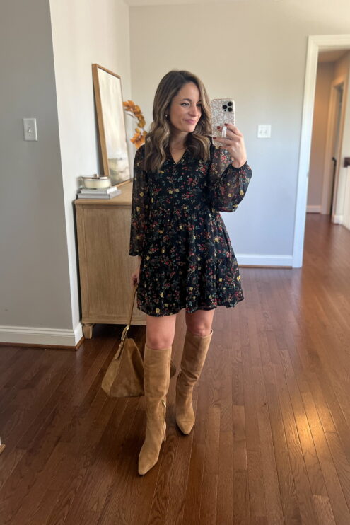 Budget friendly fall dress for petites