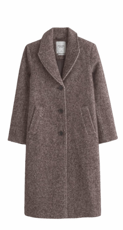 Wool topcoat for petites