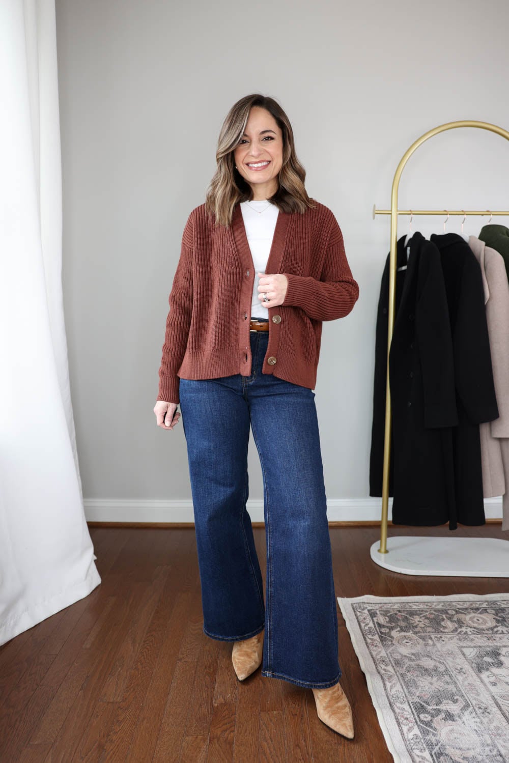 My top five petite-friendly sweaters from Quince via pumps and push-ups blog | petite fashion | winter outfits 
