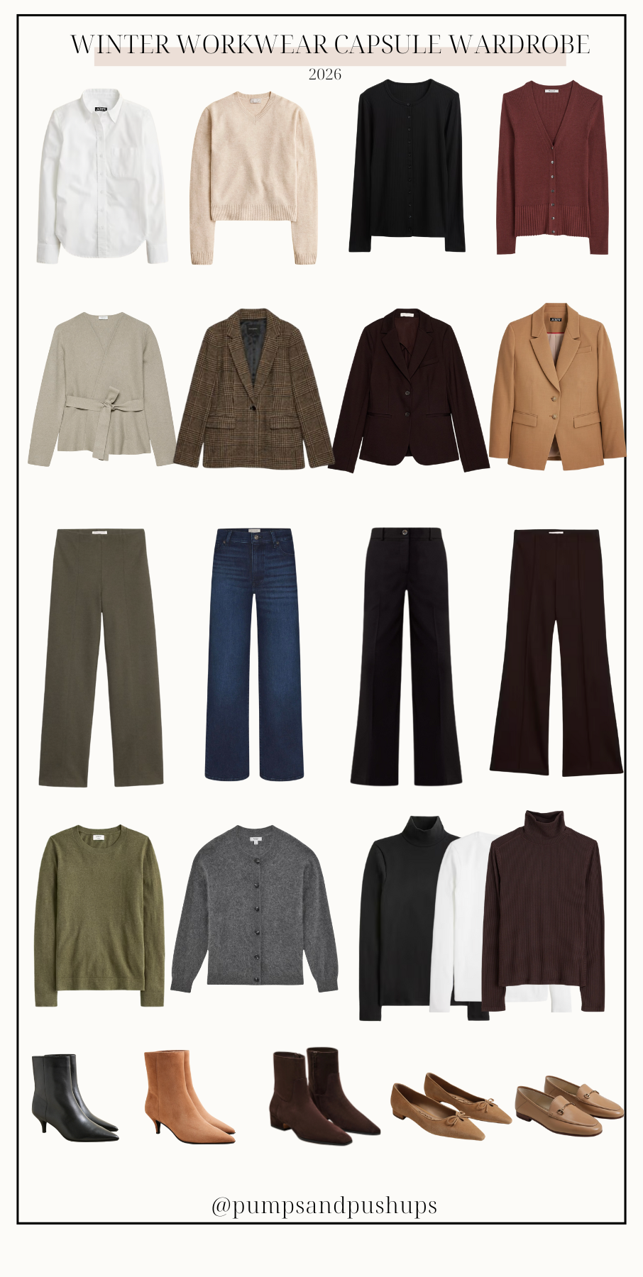 A petite friendly winter workwear capsule wardrobe you can wear now and into the season ahead | 30+ outfit ideas for work for petites