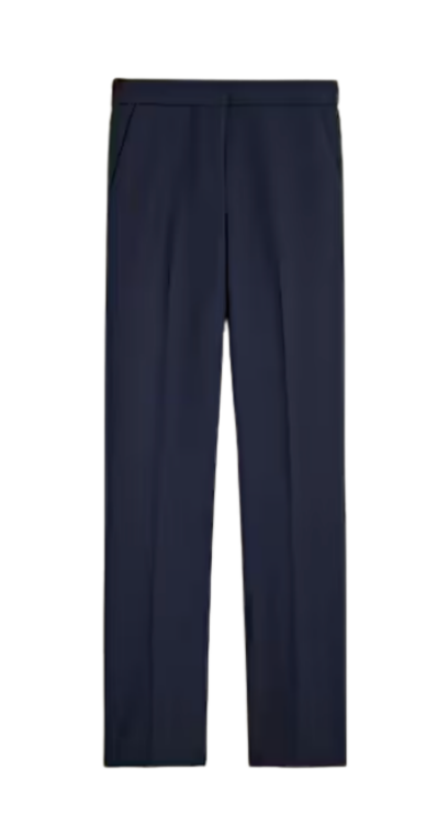 J.Crew navy pants petite-friendly