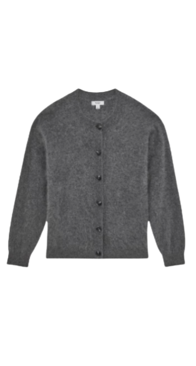 Quince grey button up sweater