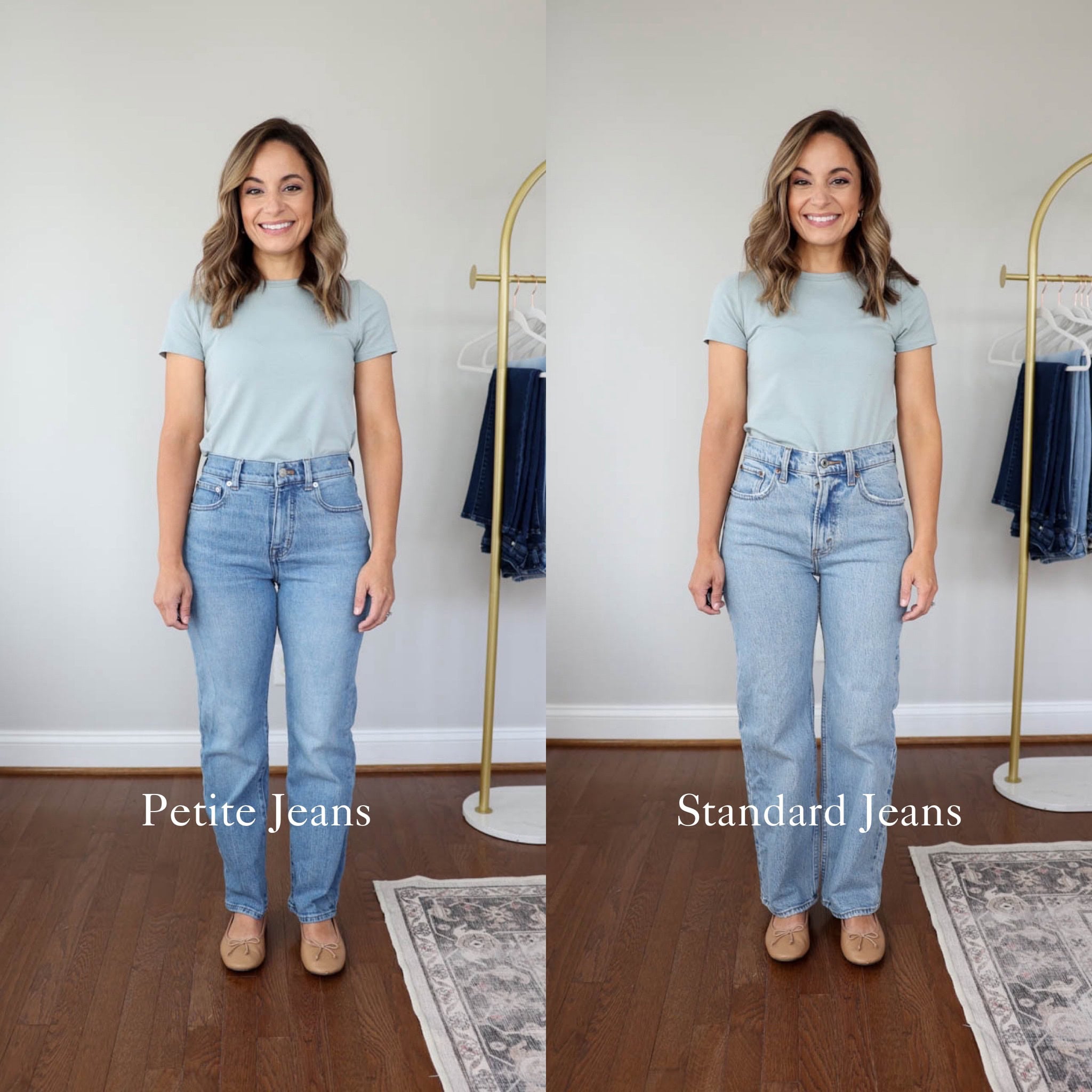 Petite jeans v standard jeans | how sizing differs on petite and standard jeans