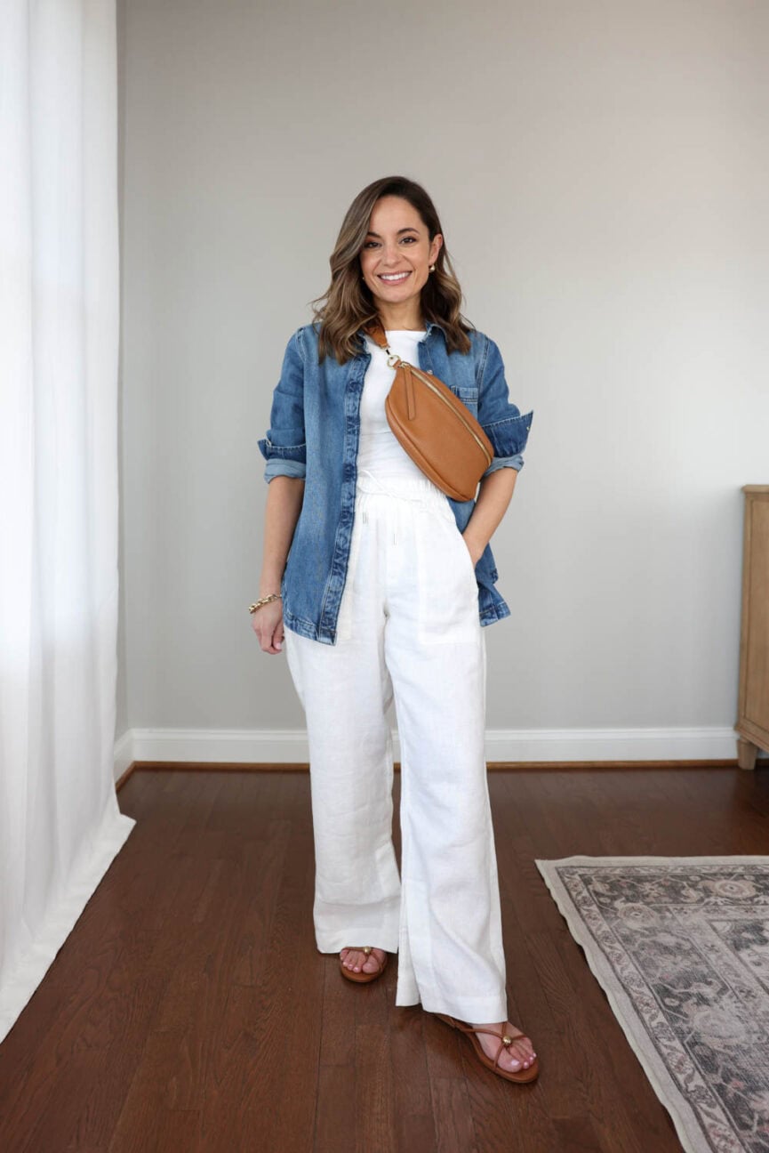 Petite-friendly denim jackets | denim jackets on a petite frame | denim shrit jacket from walmart | petite fashion