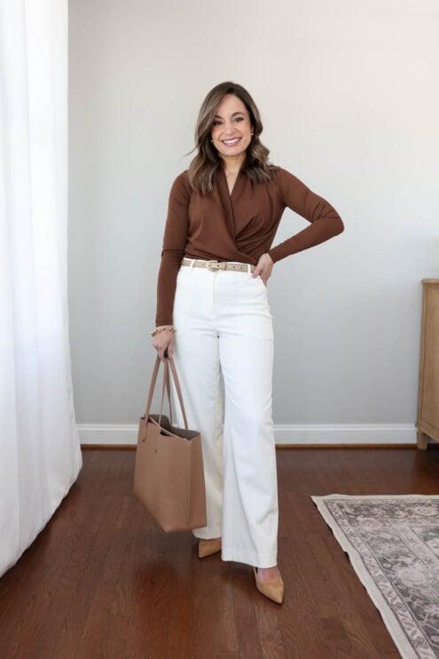 Petite-friendly outfits for work | one week of work outfits for petites | petite fashion | petite style