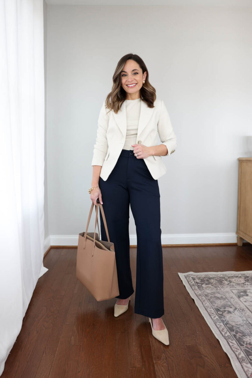 Petite-friendly outfit ideas for work | spring business casual outfits | petite fashion | spring workwear