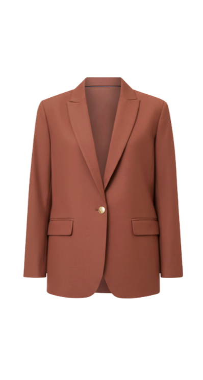 Ann Taylor petite blazer in brown