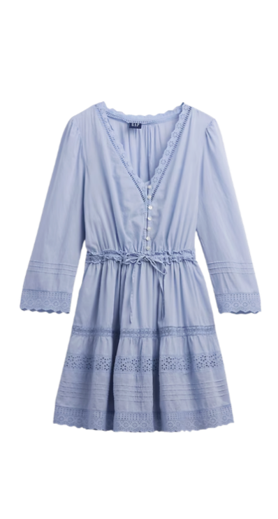 Gap blue mini dress for petites
