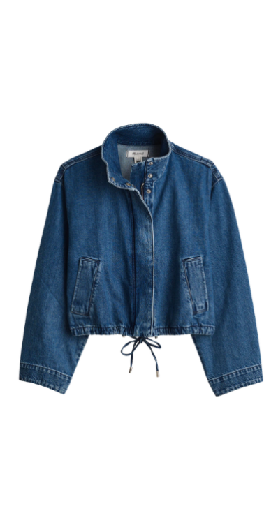 Madewell cropped denim jacket