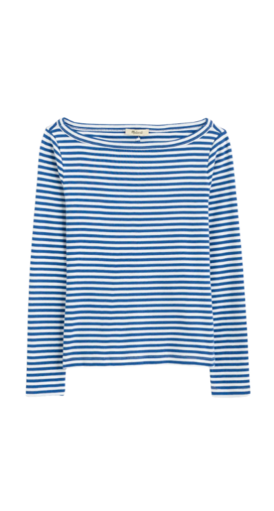 Madewell striped boatneck tee