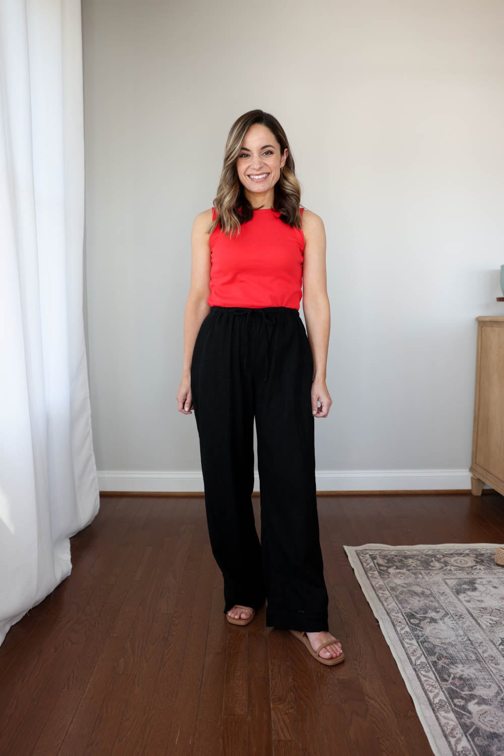 Petite-friendly linen wash and wear test | abercrombie linen blend pants 