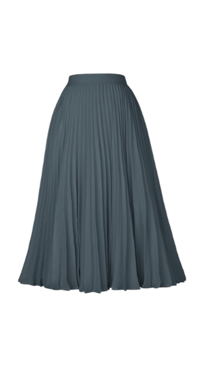 Amazon pleated skirt in dark blue