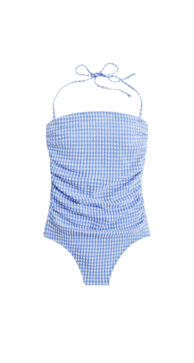 Blue and white swimsuit J.Crew Factory