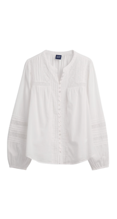 Gap white blouse for petites