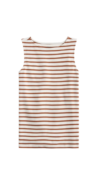 J.Crew Factory striped tank top petite friendly