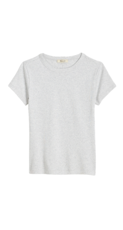Madewell grey t shirt petite friendly