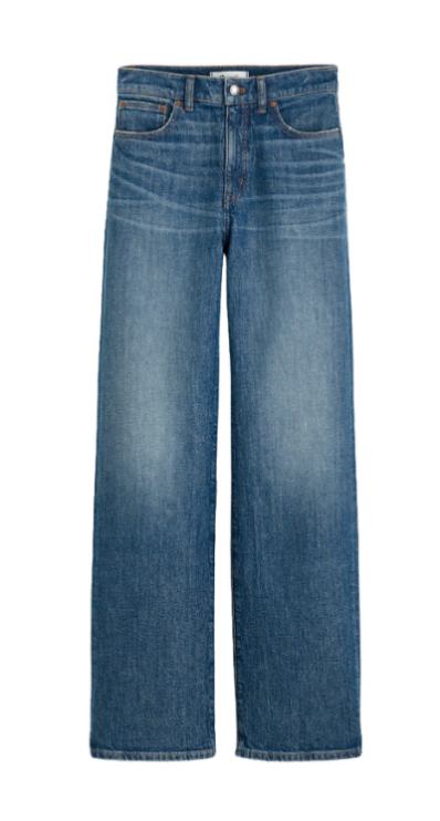 Madewell perfect vintage wide leg jeans in harvey wash