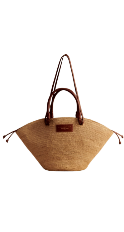 Sezane straw bag