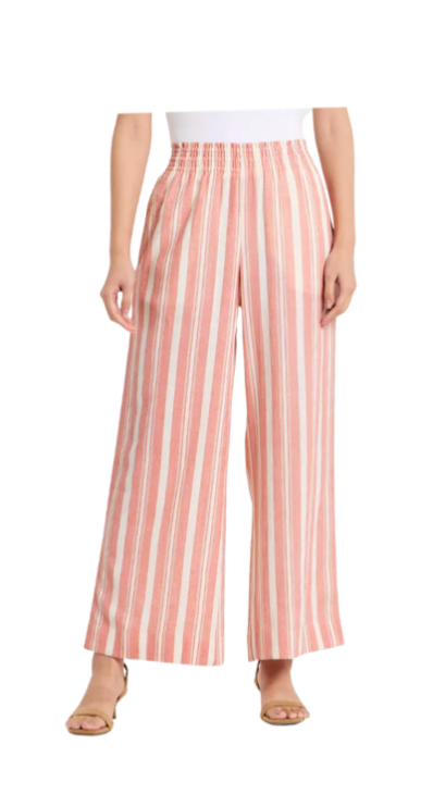 Target coral striped pants