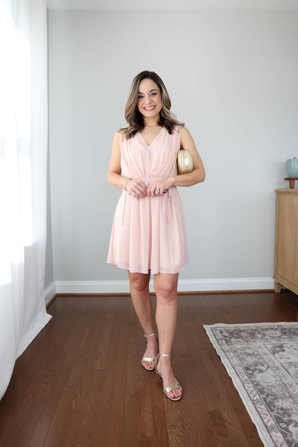 Petite-friendly wedding guest dresses | business casual wedding guest attire | cocktail attire wedding guest dress | petite-friendly dresses 