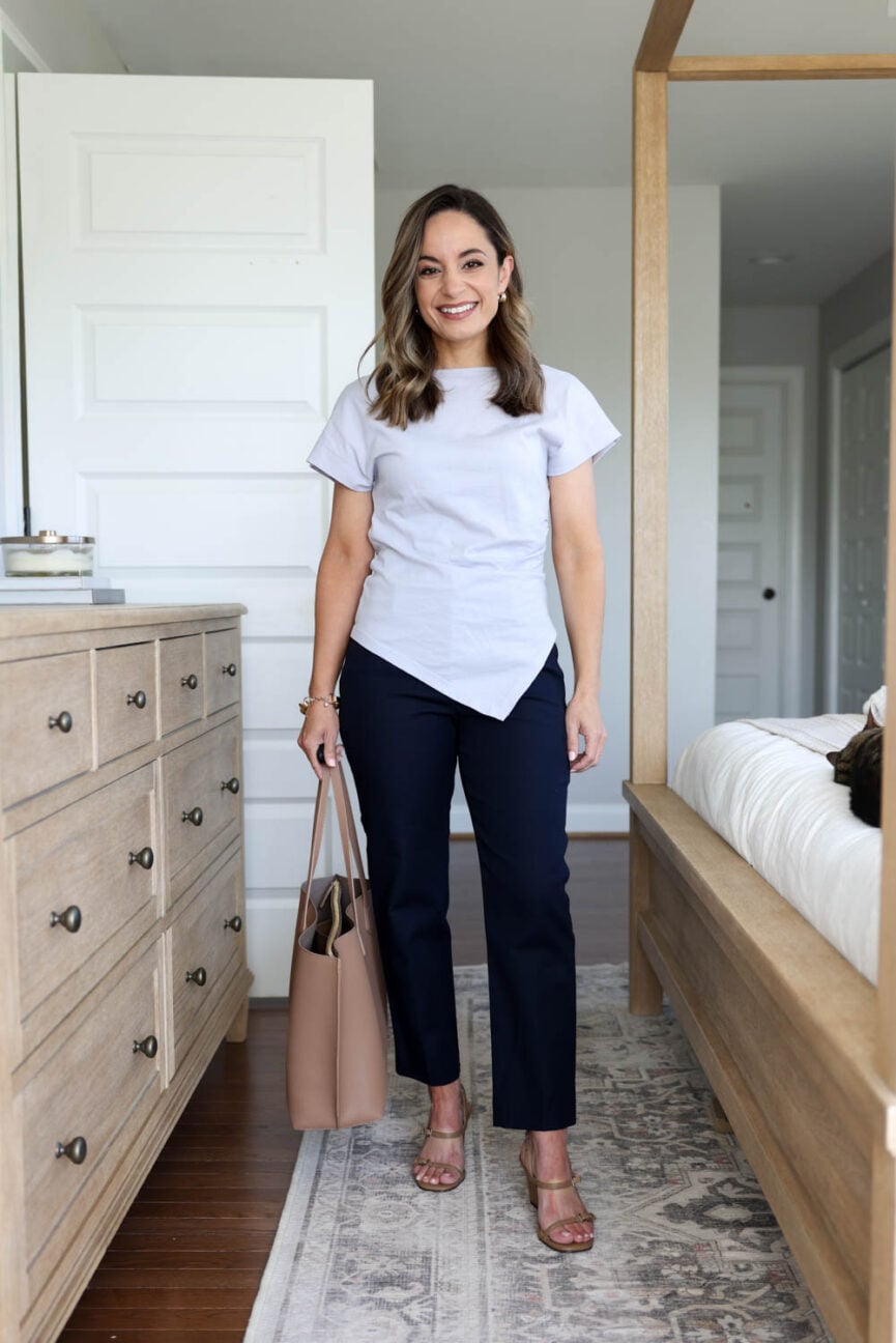 Petite-friendly outfits for work for spring | petite outfits for work | outfits for work with sleeves